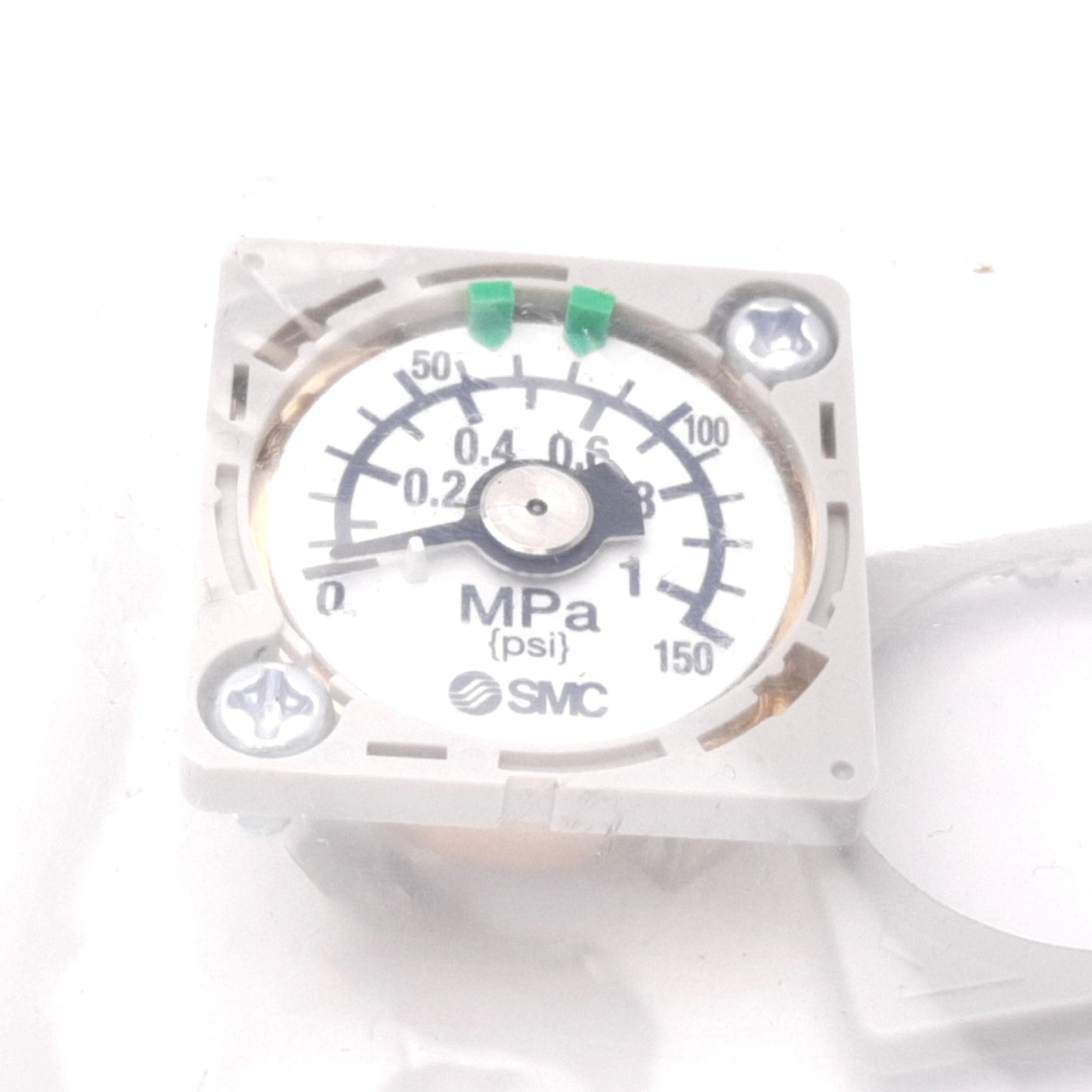 New SMC GC3-P10AS-X30 Embedded Pressure Gauge Block, 0-1MPa, 0-150psi