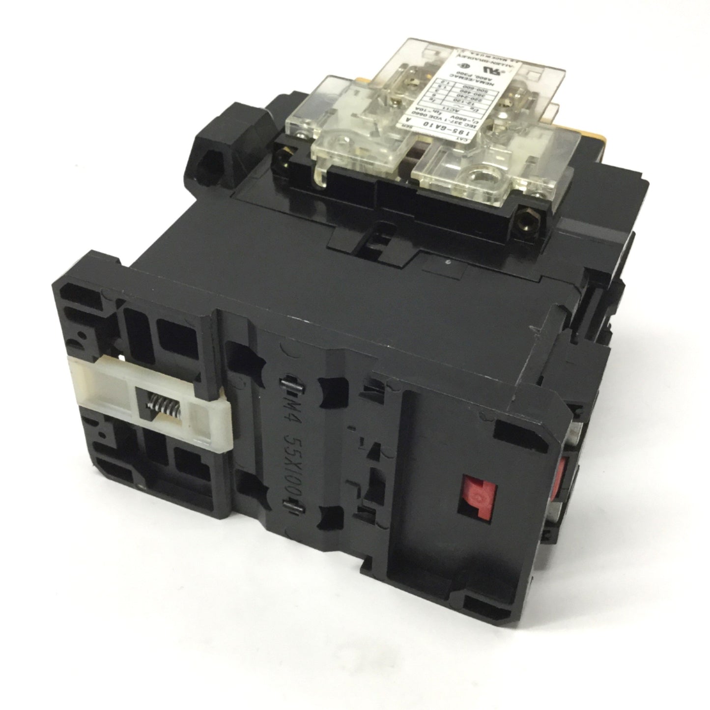 Used Allen Bradley 100-A38ND3 3-Pole Contactor 110/120VAC Coil, 600VAC 38A w/Aux N.O.