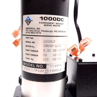 Used Aerotech 1050LT-MSOF-E1000LD Servo Motor, NEMA 23, Encoder (1000 Lines/Rev)