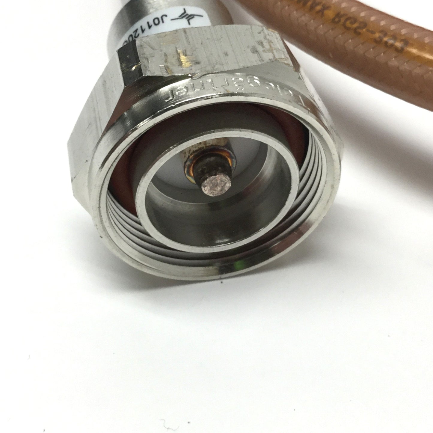 Used Thermax RGS-393 High Performance Coaxial Cable w/ 7-16 DIN Connectors, 1.5m Long