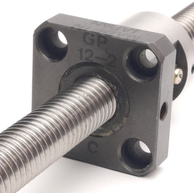 Used Kuroda GP12-2-315 Precision Ball Screw 12mm Shaft, 2mm Lead, 315mm Length