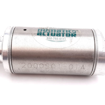 Used Numatics 2000S01-01A Pneumatic Cylinder, Single Acting, Bore: 2", Stroke: 1"