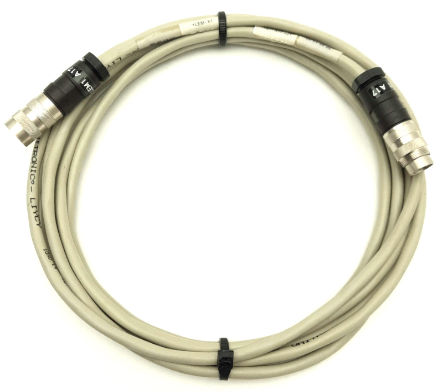 Used TRUMPF HAAS LASER 30-46-13-00 LASER Cable 6-Pin Round DIN 14' Long for HL Series