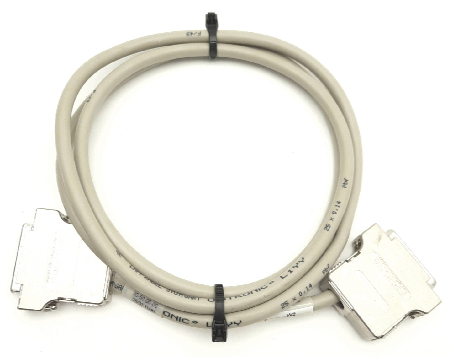 Used TRUMPF HAAS LASER 30-50-06-00 LASER Cable DB25 M to F 1.5m Long for HL Series