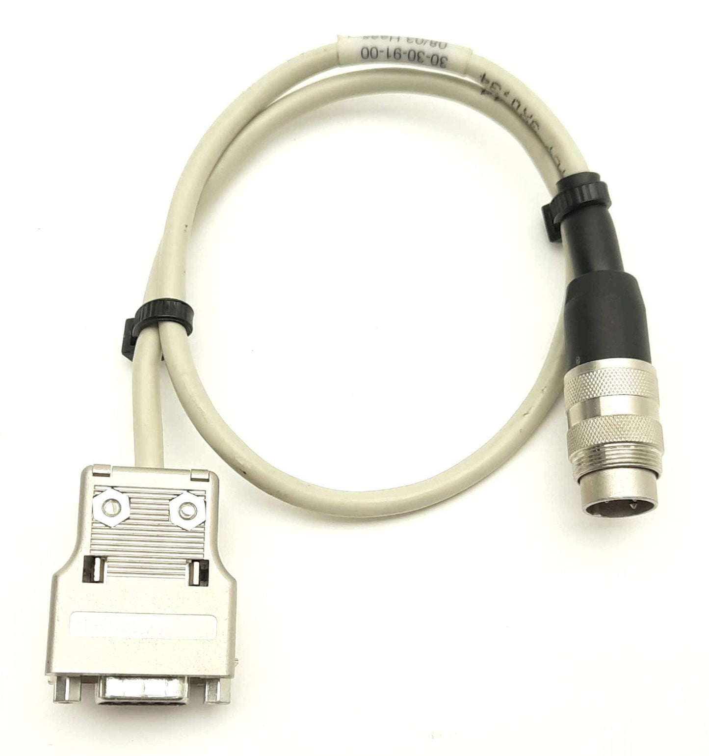 Used TRUMPF HAAS LASER 30-30-91-00 LASER Cable DB9 to 3-Pin Round DIN for HL Series
