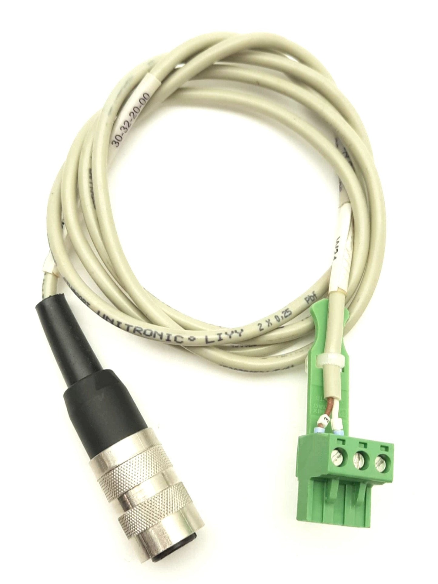 Used TRUMPF HAAS 30-32-20-00 LASER Cable 4-Pin Round to 3-Pin Terminal for HL Series
