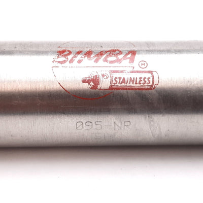 Used Bimba 095-NR Non-Rotating Air Cylinder, Single Acting, Bore: 1-1/16", Stroke: 5"