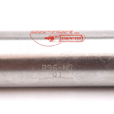 Used Bimba 096-NR Non-Rotating Air Cylinder, Single Acting, Bore: 1-1/16", Stroke: 6"