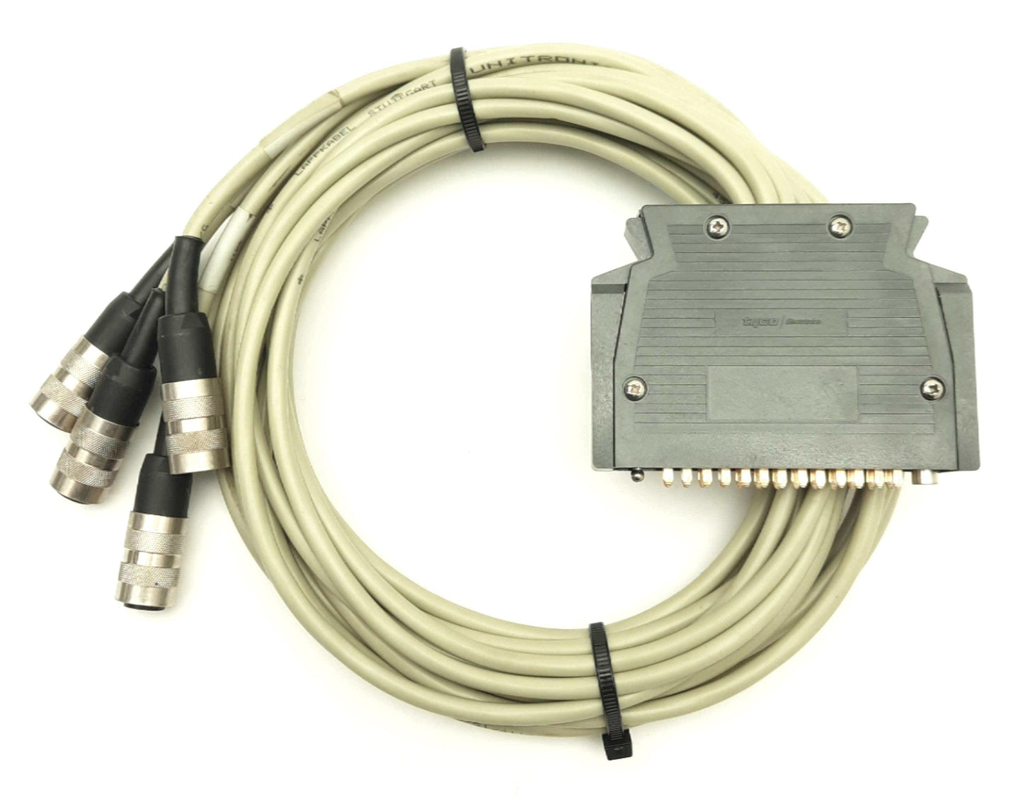 Used TRUMPF HAAS LASER 30-30-41-00 LASER Cable 26-Pin to 4x 3-Pin Round for HL Series