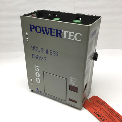 Used Powertec C003.5N2CH000 Genesis Brushless DC Motor Control Drive 3HP 230VAC 3PH