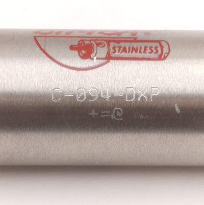 Used Bimba C-094-DXP Air Cylinder, Adjustable Cushions, Bore 1-1/16", Stroke 4"