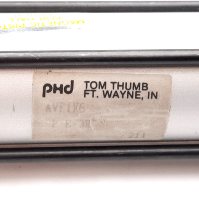 Used PHD AVF1X6 P-E-3R Tie Rod Cylinder, Bore: 1", Stroke: 6", 150psi, 1/8" NPT