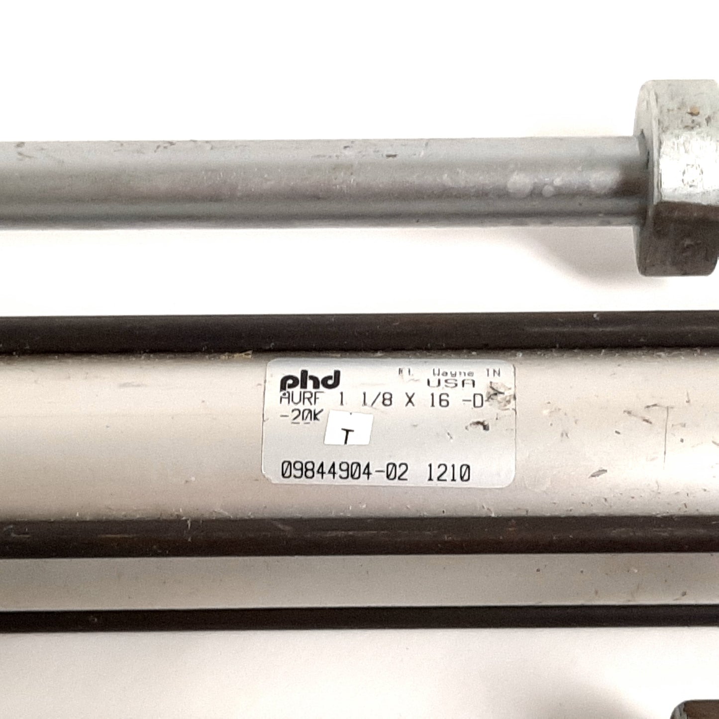 Used PHD AVRF11/8X16-D-20K Guided Cylinder, Bore: 1-1/8", Stroke: 16", Ports 1/8" NPT