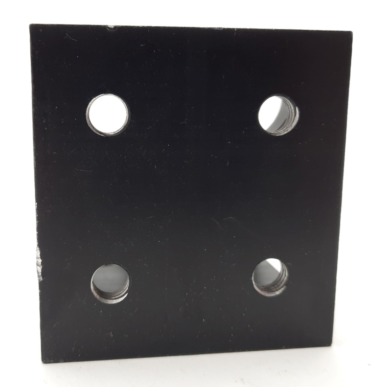 Used Lot of 2 80/20 4338-Black Gusseted Inside Corner Bracket 8-Hole, 15 Series