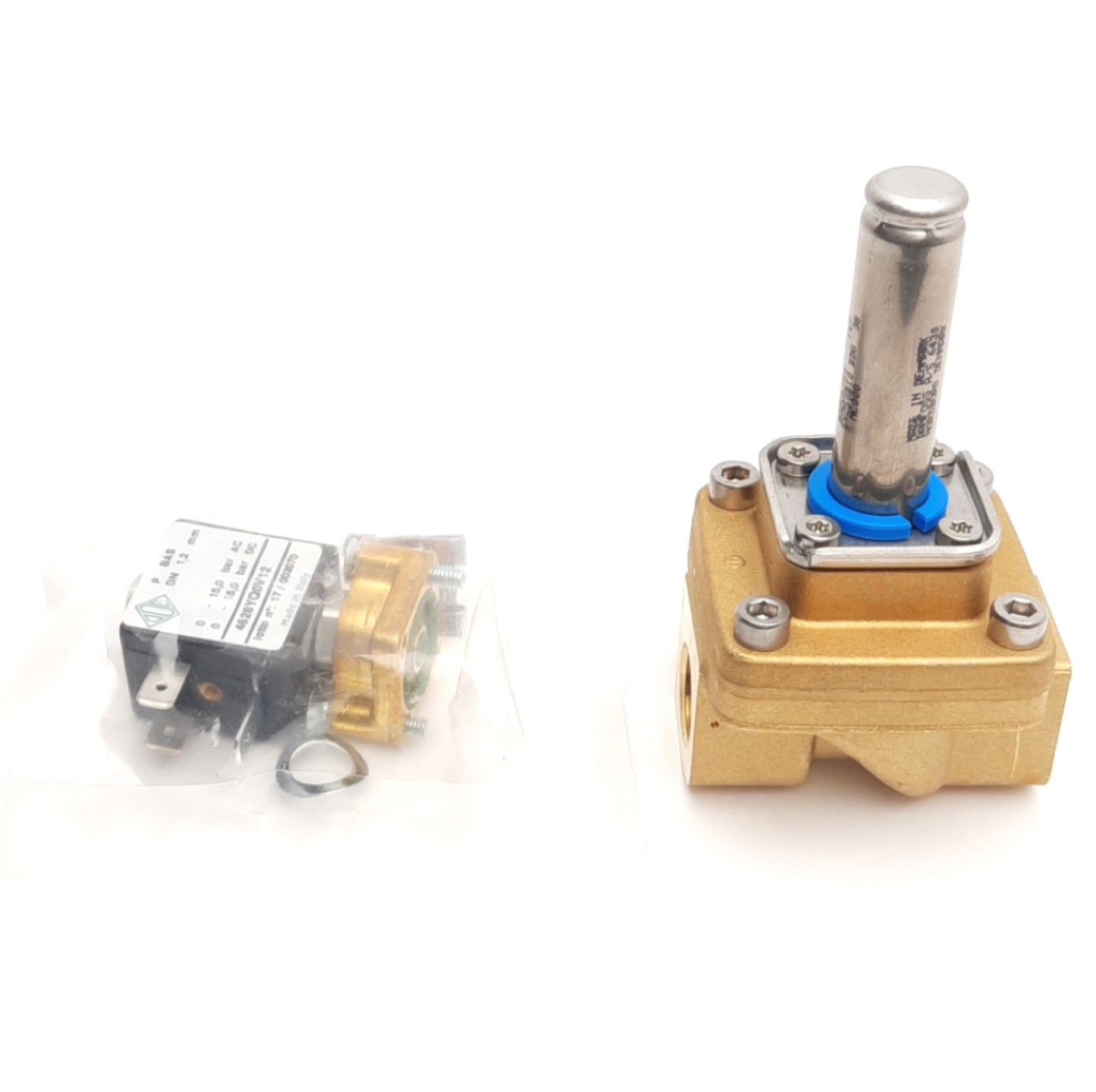 New CompAir 100005705 OEM Water In Solenoid Body, G3/8, 2/2-Way NC, 24V AC Coil