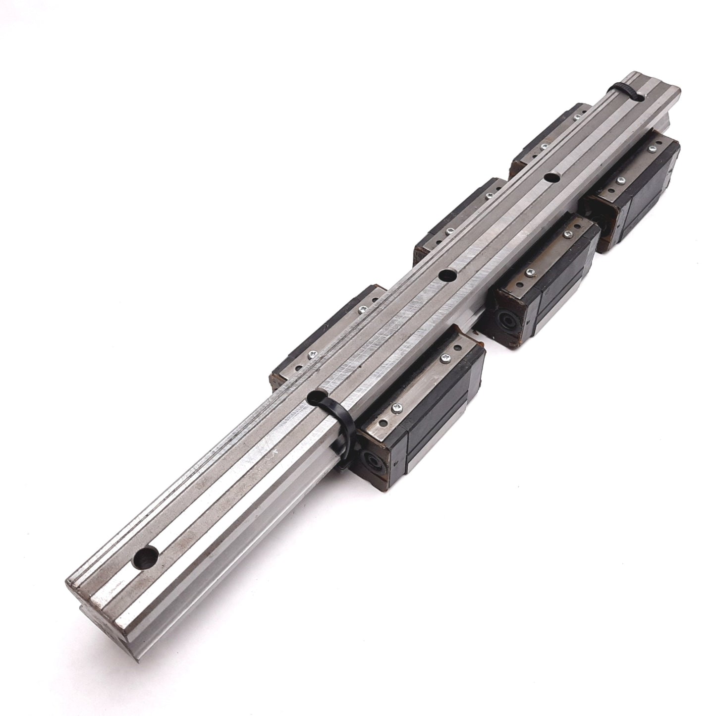 Used THK SR30V Linear Bearing Blocks (3x) on 360mm Long Rail, 60mm x 60mm x 42mm