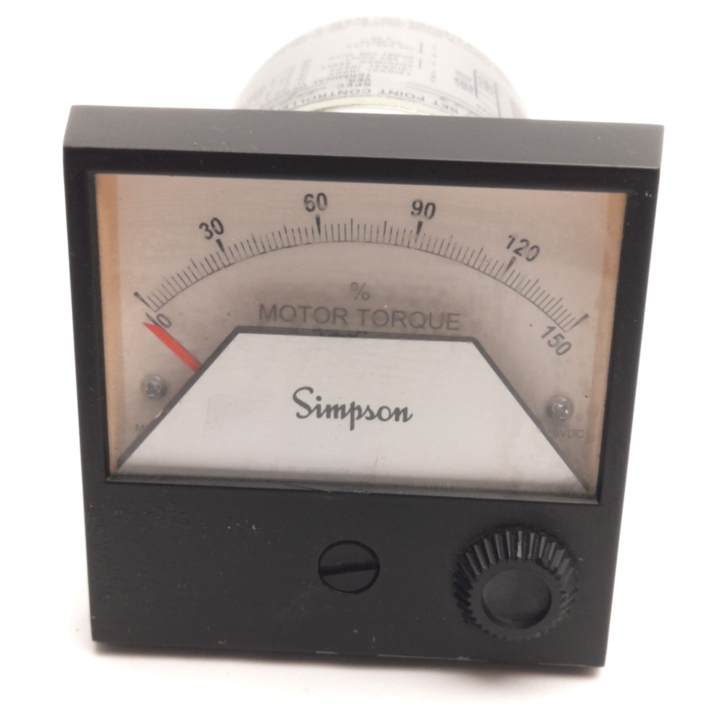 Used Simpson Electric 3323AIXA Rugged Seal Meter Relay 0-10VDC FS/0-150 Motor Torque