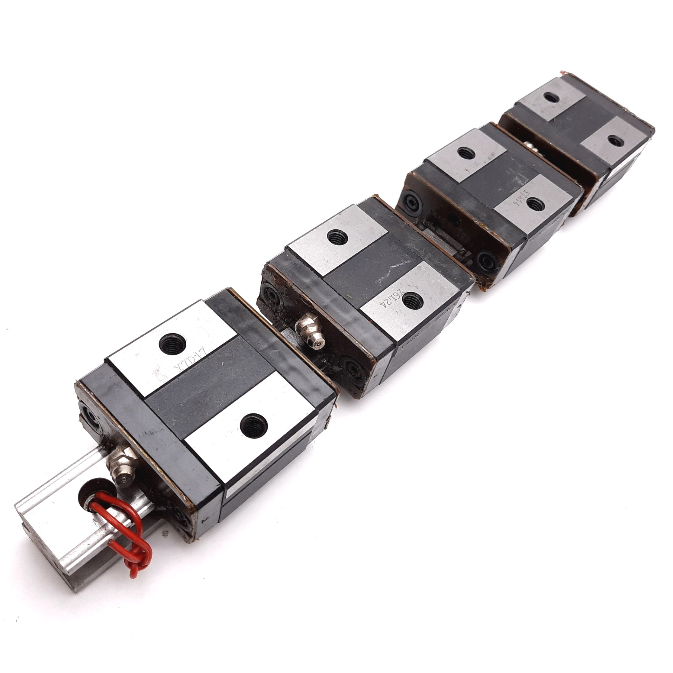 THK SR30V Linear Bearing Blocks 4x On 360mm Long Rail 60mm X 60mm X THK SR30V Linear Bearing Blocks 4x On 360mm Long Rail 60mm X 60mm X