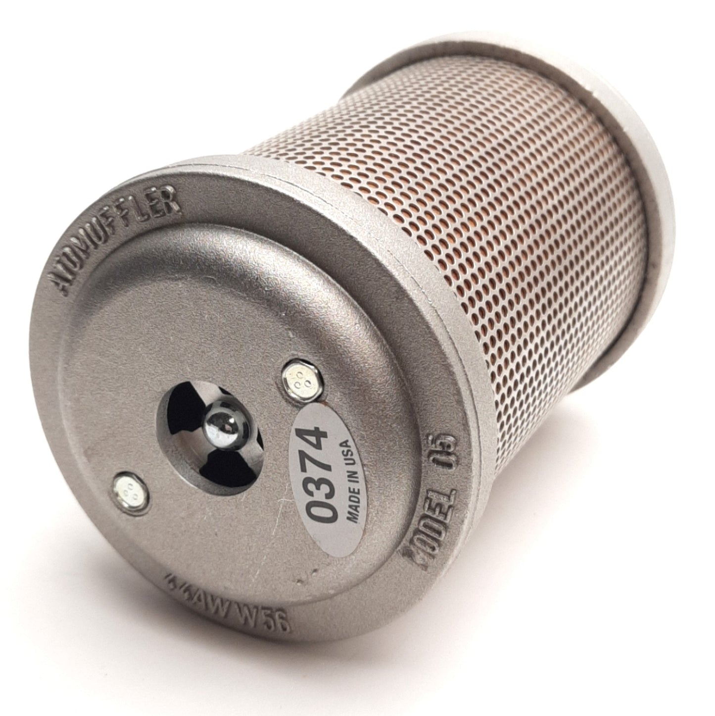 New – Open box Alwitco D05 0374005 Pneumatic Damper Muffler 1/2" NPT Male, 150Psig Max