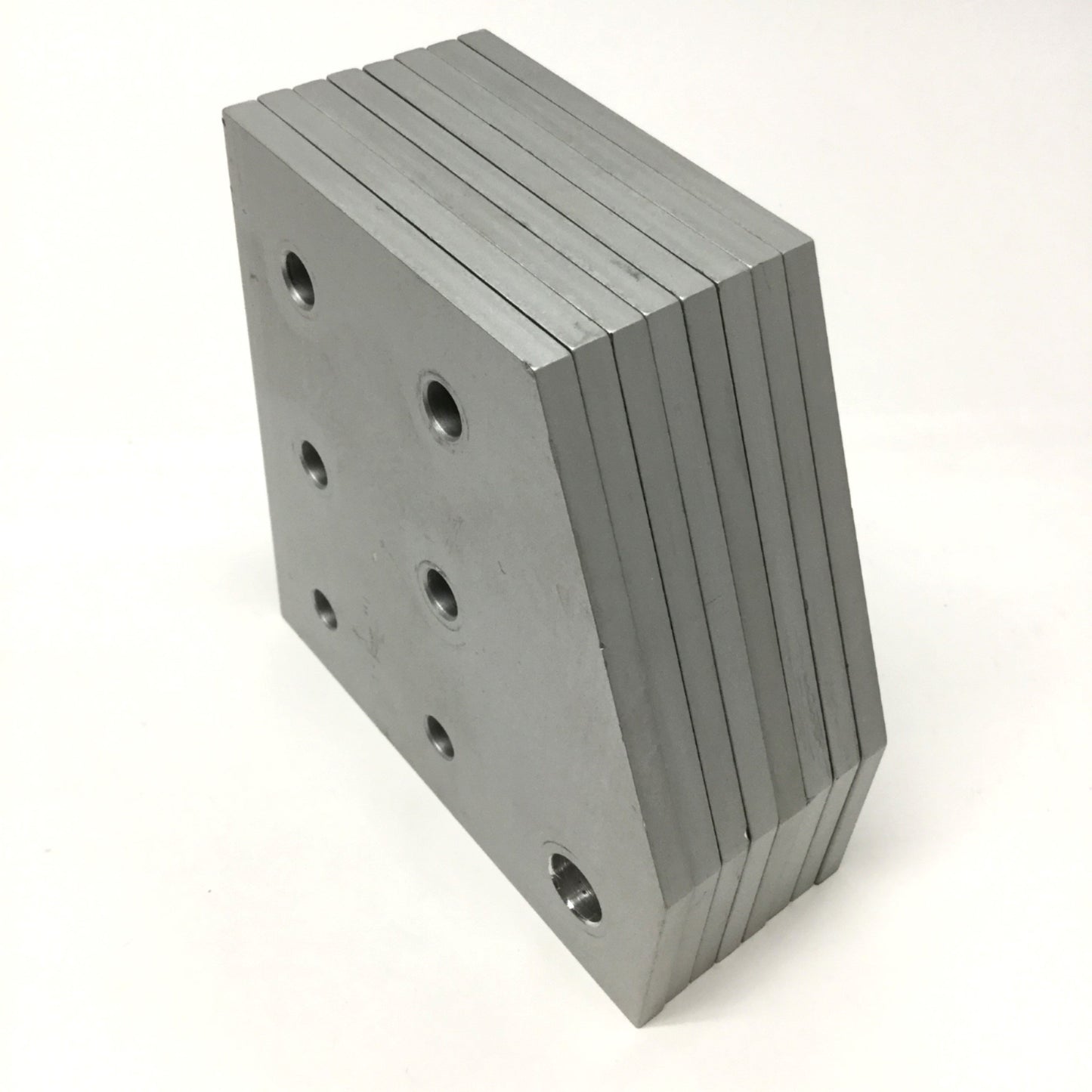 Used Lot of 8 80/20 4329 90° Angled Stacked Flat Plate, 7-Hole, 15 Series *Modified*