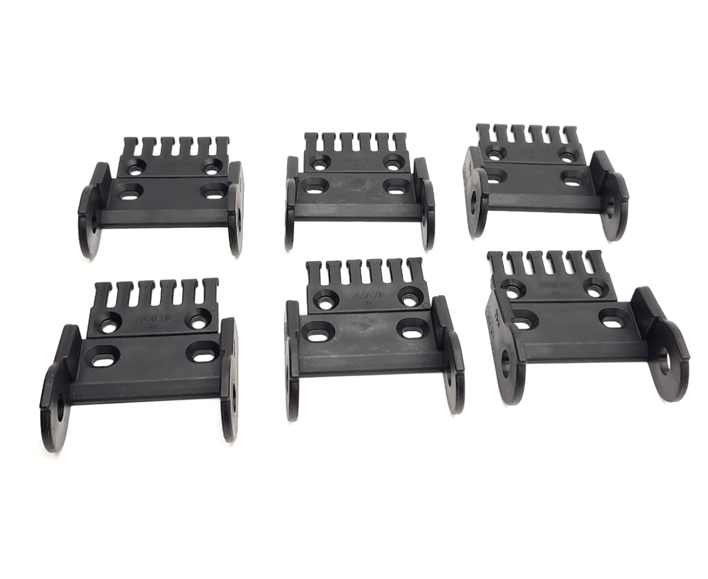 New – Open box Lot of 6 Igus 2050.1PZ & 2050.ZB Energy Chain Polymer Mounting Bracket