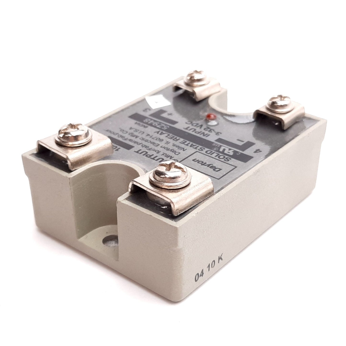 Used Dayton 5Z948 Solid State Relay, Input: 3-32VDC, Output: 240VAC 10A