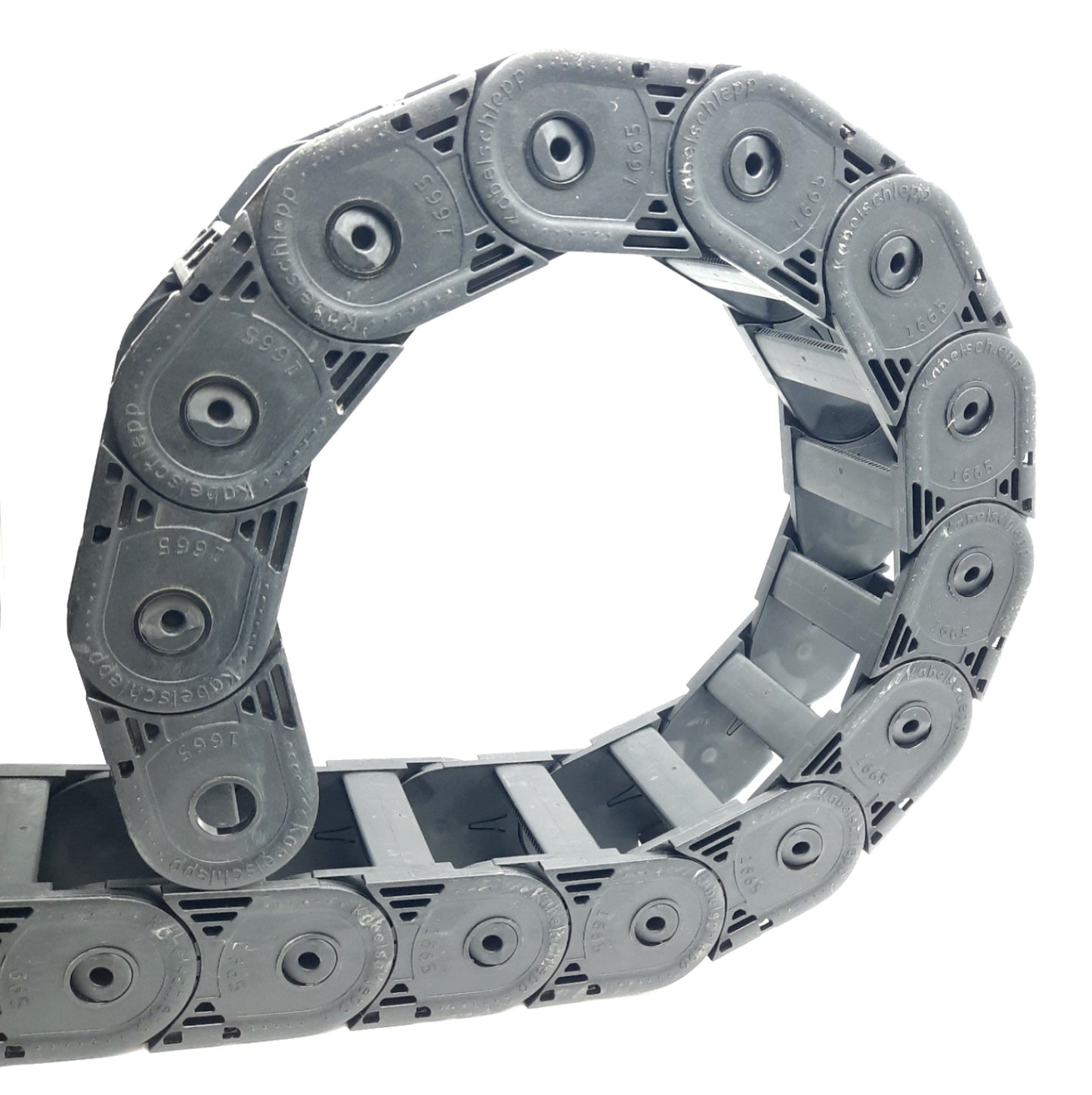 Used Kabelschlepp 1665 030.075.140 Cable Carrier, 36 Links, 95" Length, 44mm x 75mm