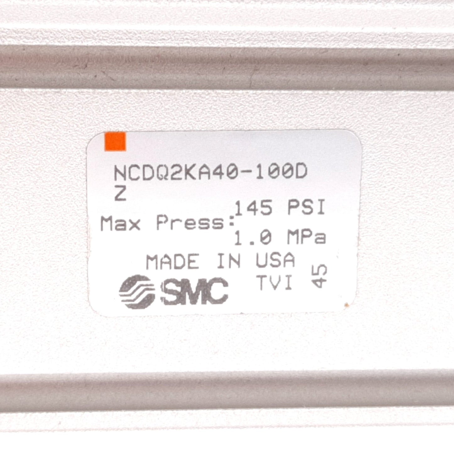 New SMC NCDQ2KA40-100DZ Air Cylinder, Bore: 40mm, Stroke: 100mm, 1.0MPa, Rc1/8