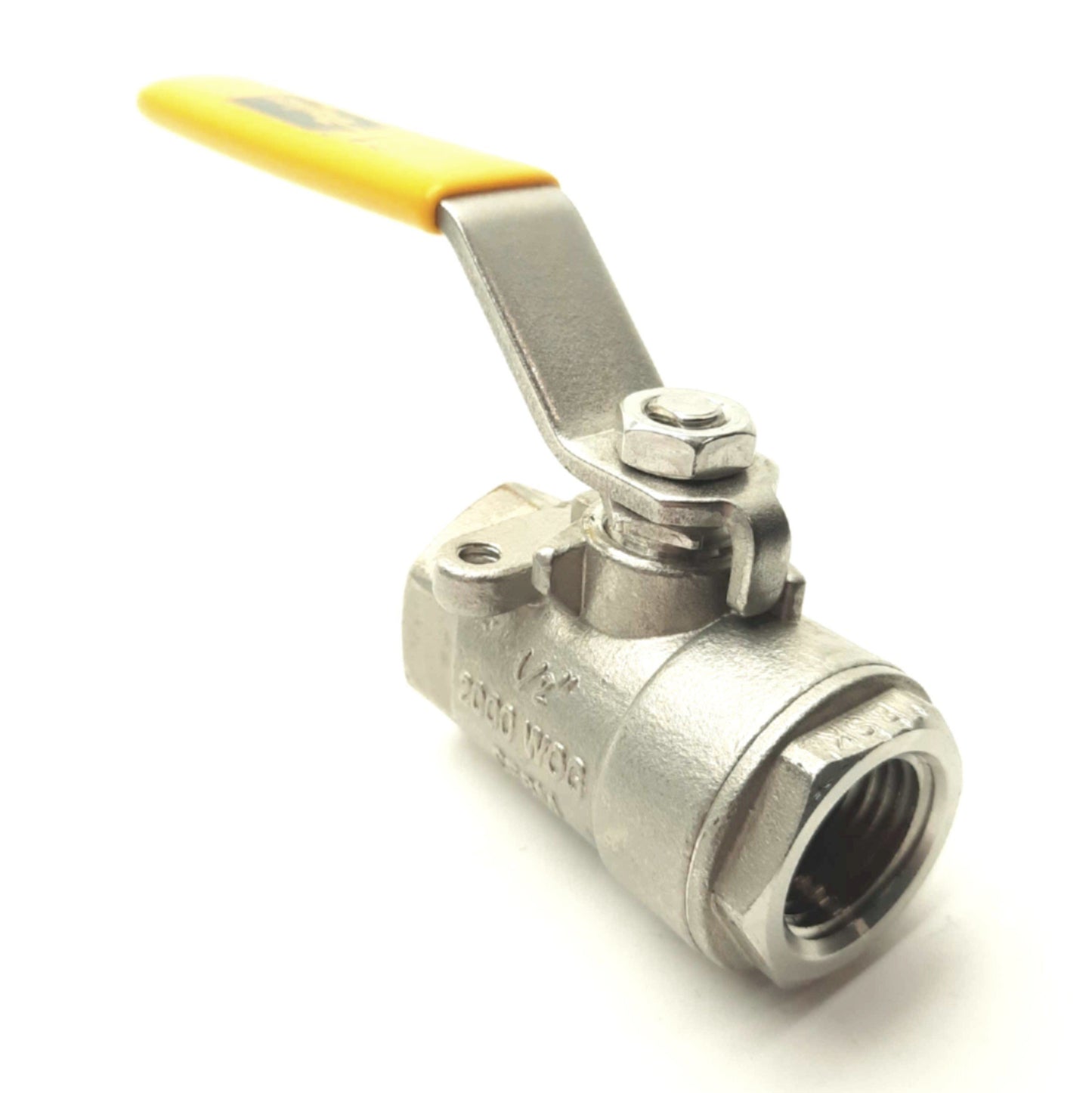 Used Parker V502SS-8 Stainless Steel Ball Valve, 2-Way, 1/2"NPT Female, 2000PSI