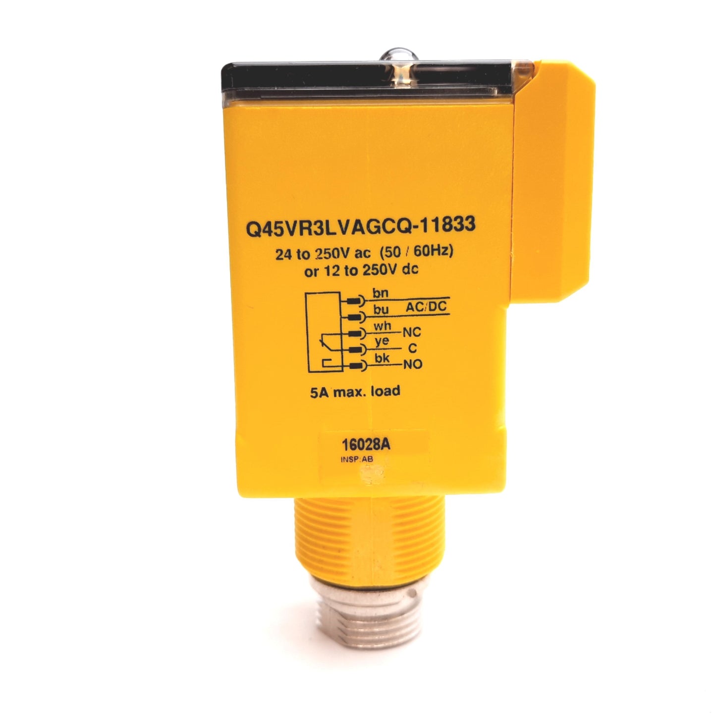 New Banner Q45VR3LVAGCQ-11833 Photoelectric Sensor, Range: 9m, 24-250VAC 12-250VDC