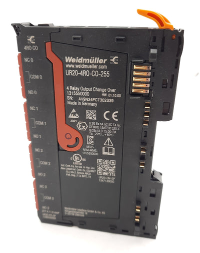 Used Weidmuller UR20-4R0-C0-255 1315550000 Remote I/O Modules 24VDC 48 Bit 4 Relay
