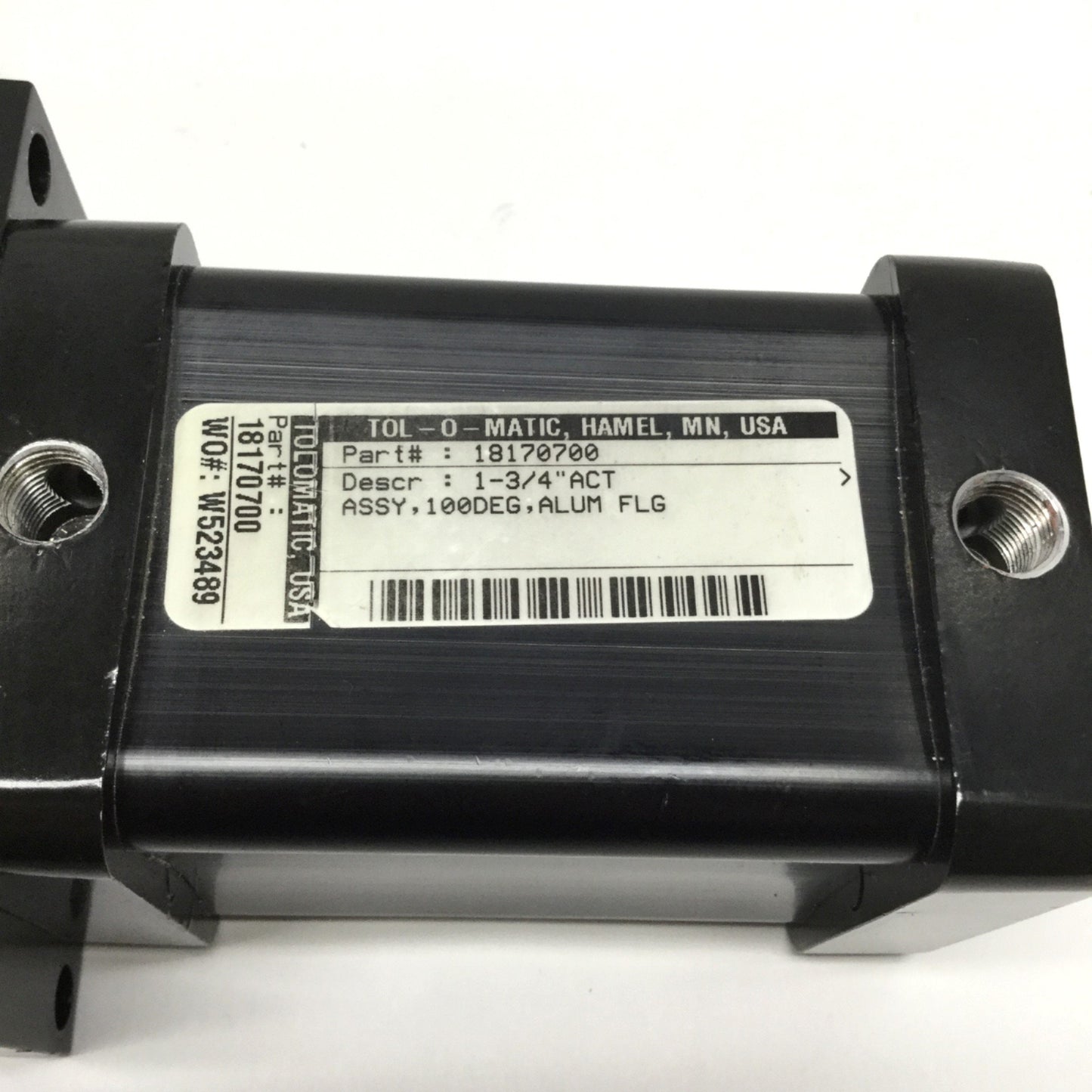 Used Tolomatic 1817-0700 Double-Vane Rotary Actuator 100°, Ø1-3/4" Bore, Flange Mount