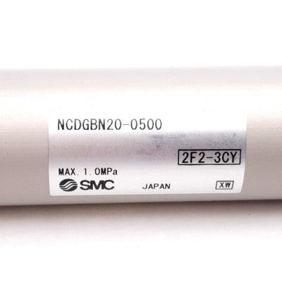 New SMC NCDGBN20-0500 Air Cylinder, Bore: 3/4", Stroke: 5", 145psi, 1/8" NPT