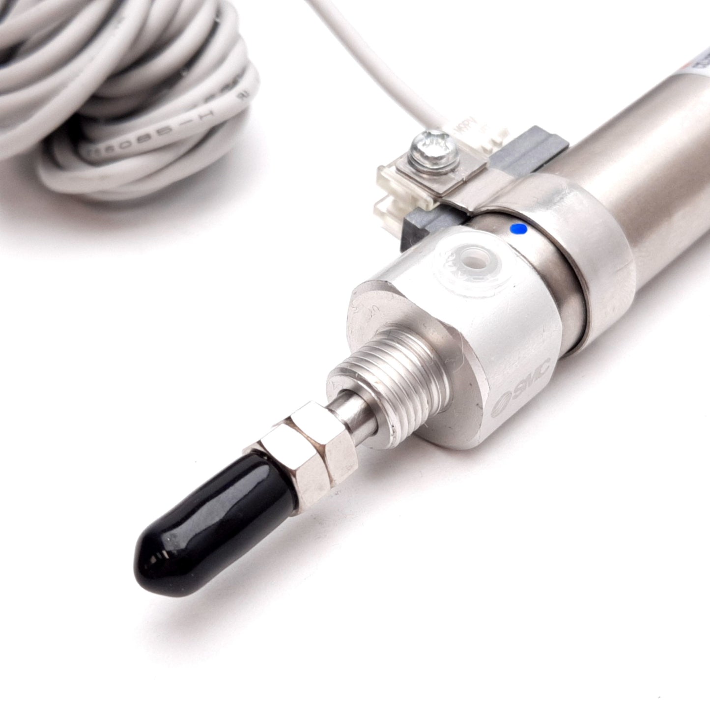 New SMC CDJ2G16-100Z-M9PVZ-B Air Cylinder, Stroke: 100mm, With 2x D-M9PV Sensors