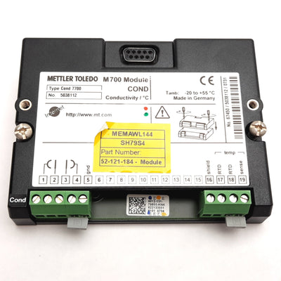 Used Mettler Toledo Cond 7700 Conductivity Measuring Module, 9-Pin D-Sub Connection