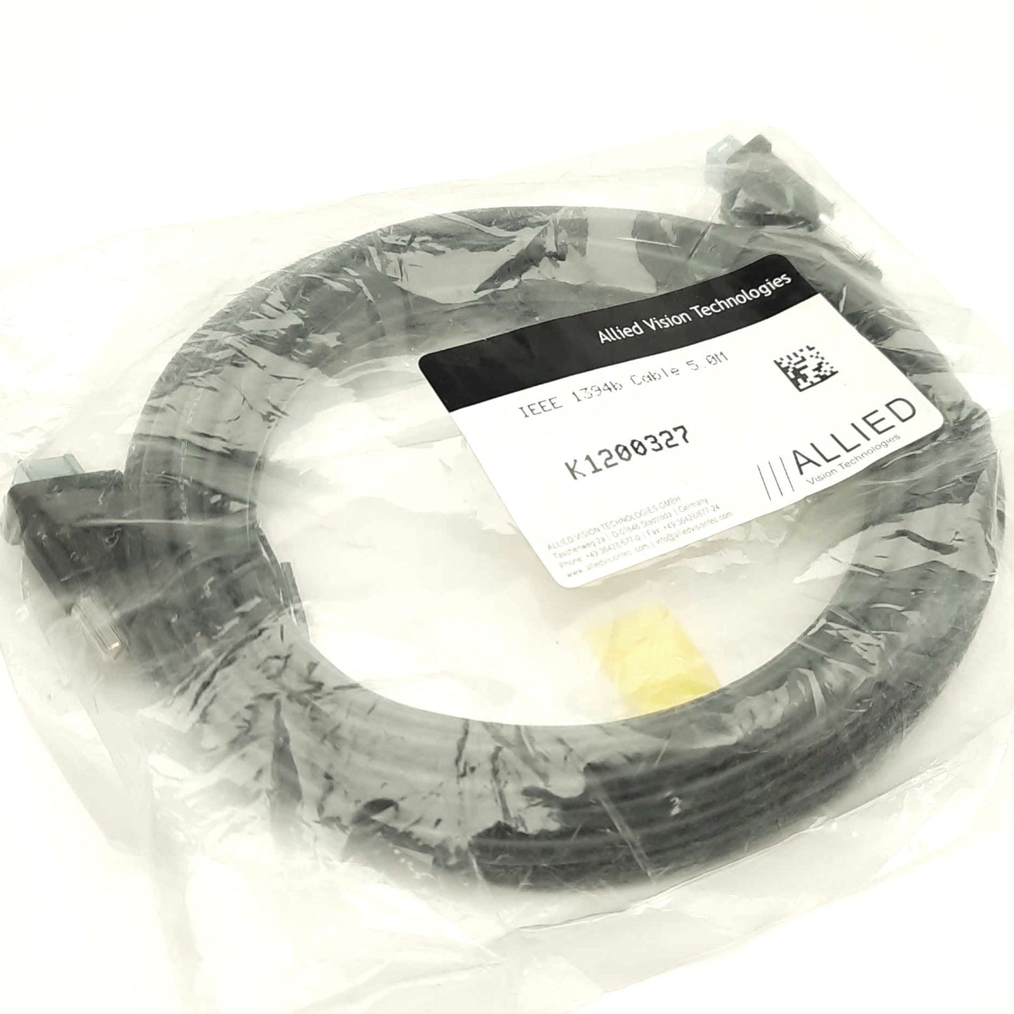 New Allied Vision K1200327 FireWire 800 Camera Cable, IEEE 1394b, 5m