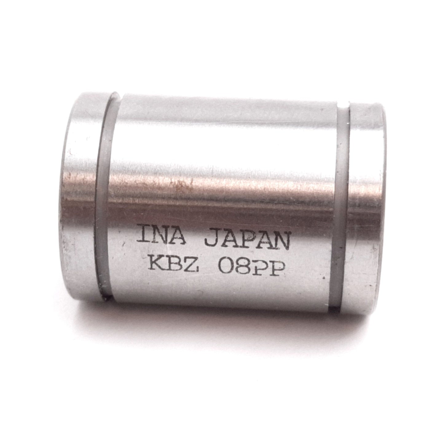 Used INA KBZ08PP Linear Ball Bearing, ID: 0.5", OD: 0.875", Length: 1.245"