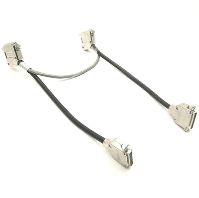 Used Emerson 810725-01 E-E Sync Cable D-Sub 44-Pin 2x Male 2x Female