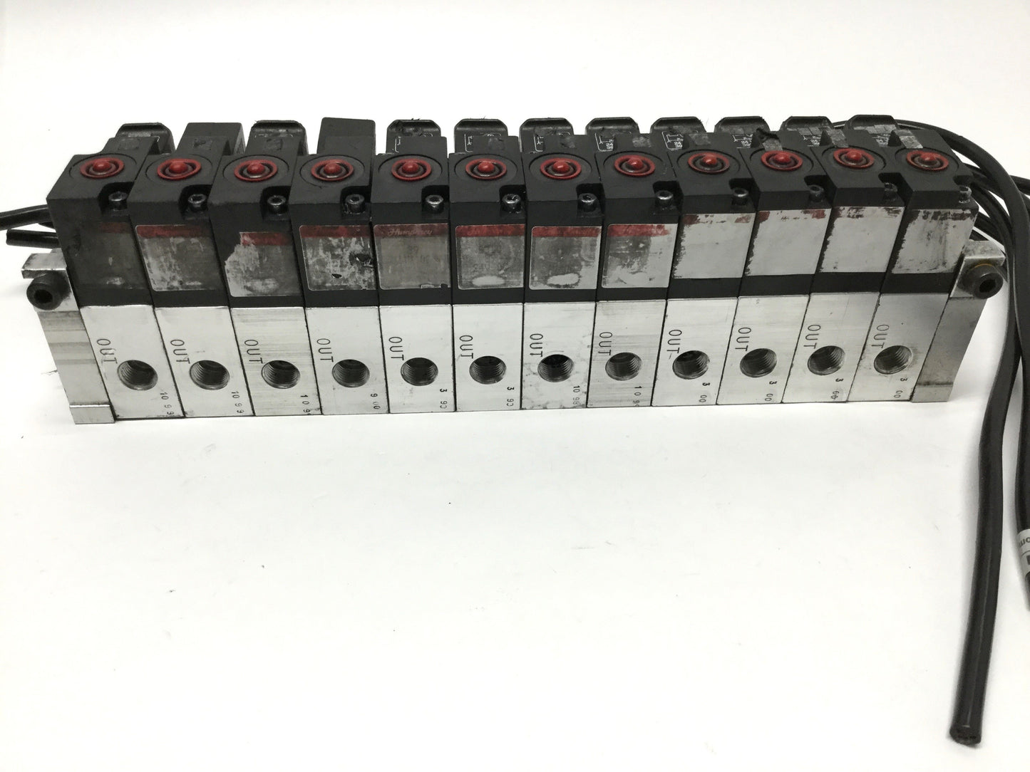 Used Lot of 12 Humphrey S310 Solenoid Valves 3-Port, 2-Position, 24VDC Coil, 0-125psi