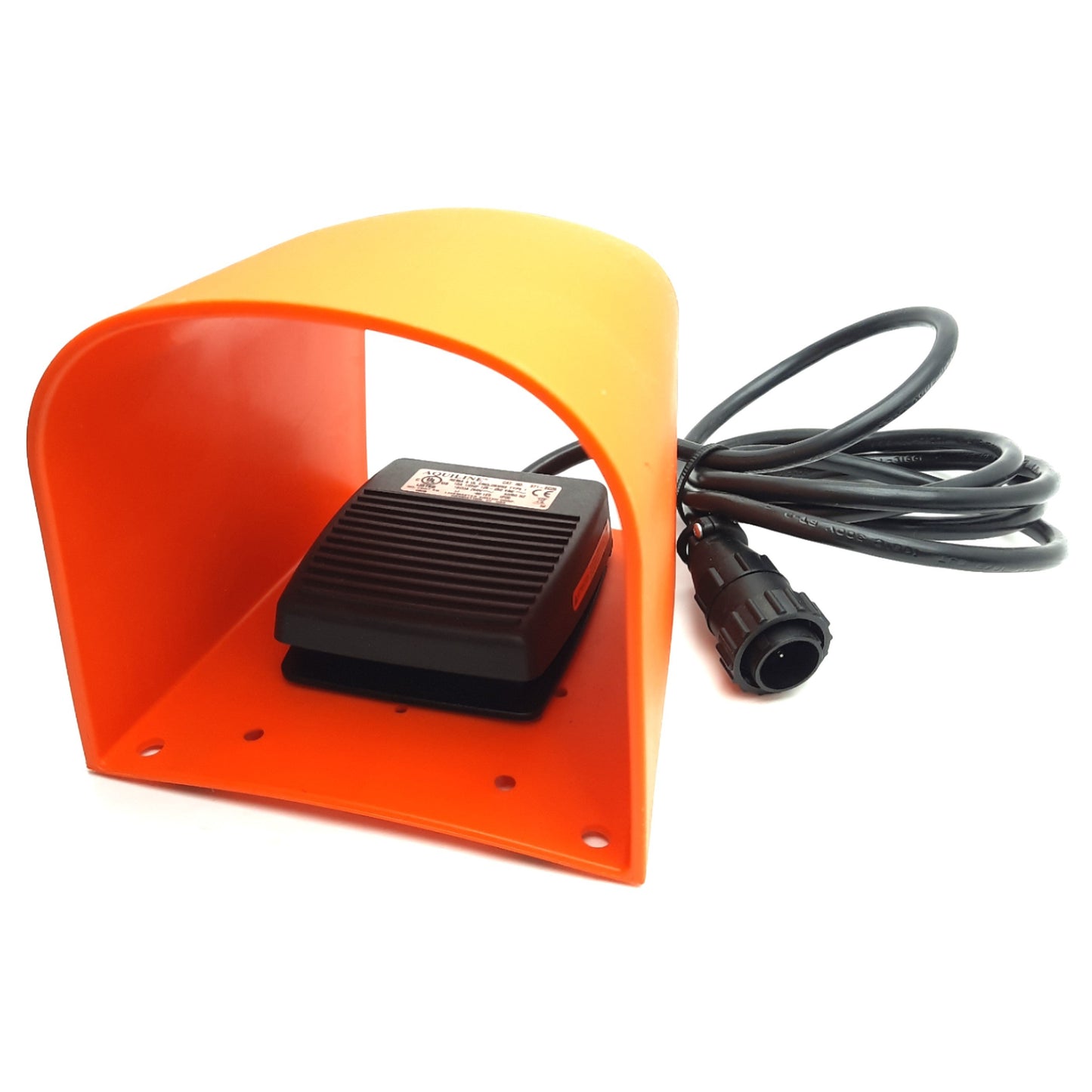 Used Aquiline 522-D34 / 971-SC26 Foot Pedal With Guard 125-250V AC 10A, N.O. SPDT