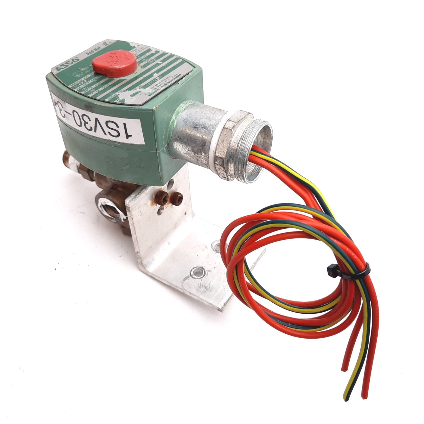 Used Asco 8262G220 Red-Hat II Solenoid Valve, 3-Way, Coil: 110/120VAC, 1/4" NPT