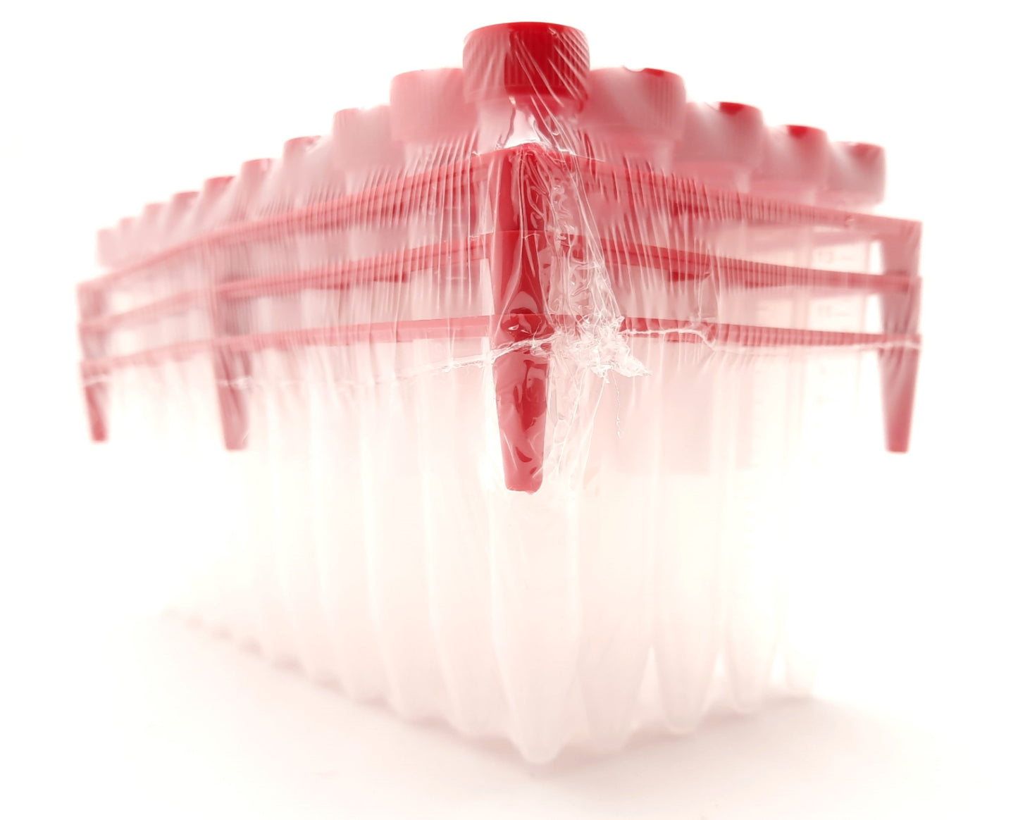 New 15ML Test / Specimen Tubes, Plastic, Comes in a Rack of 50