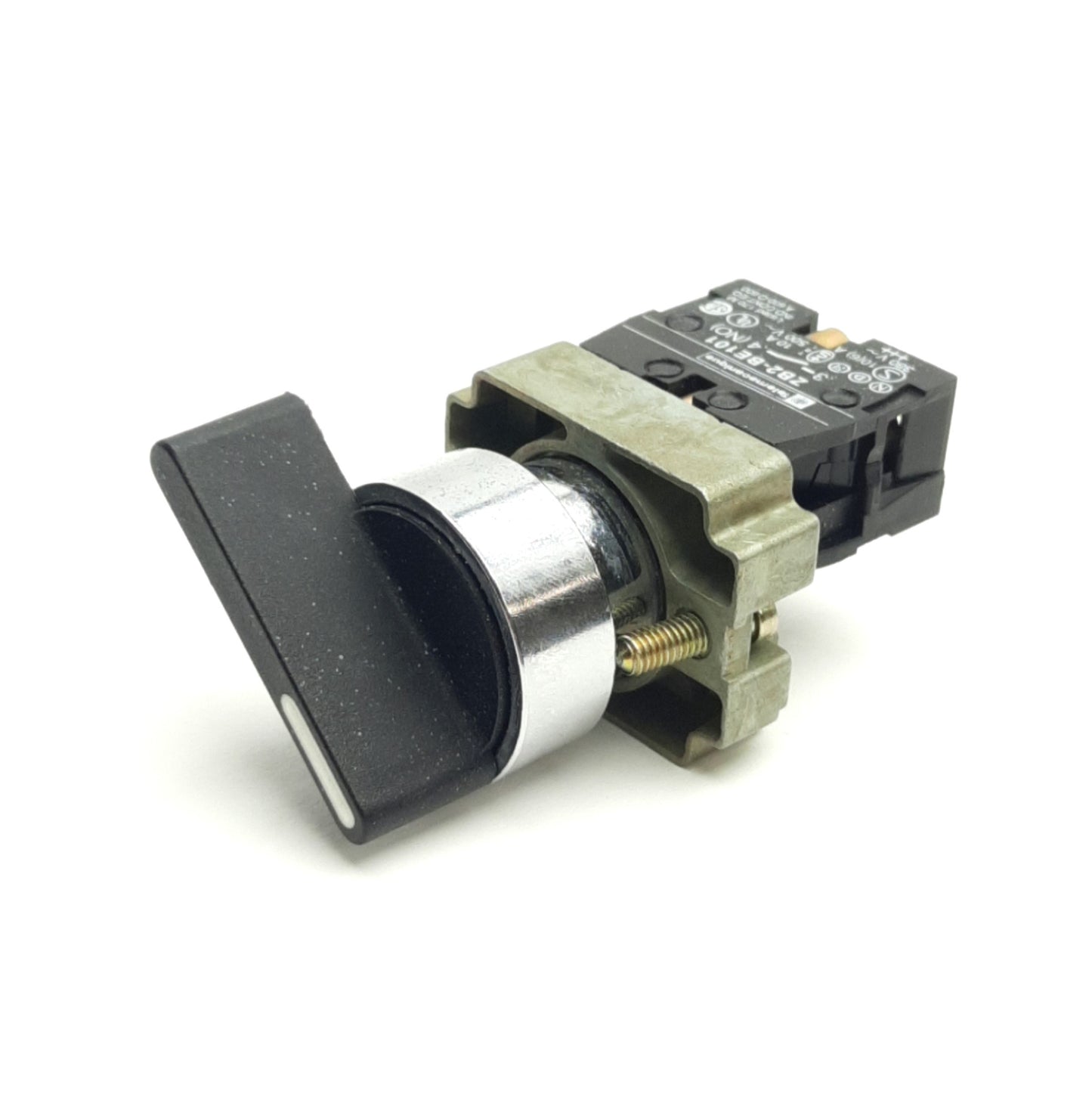 Used Schneider Electric Telemecanique XB2BJ41 Extended Selector W/ ZB2-BE101 Contact