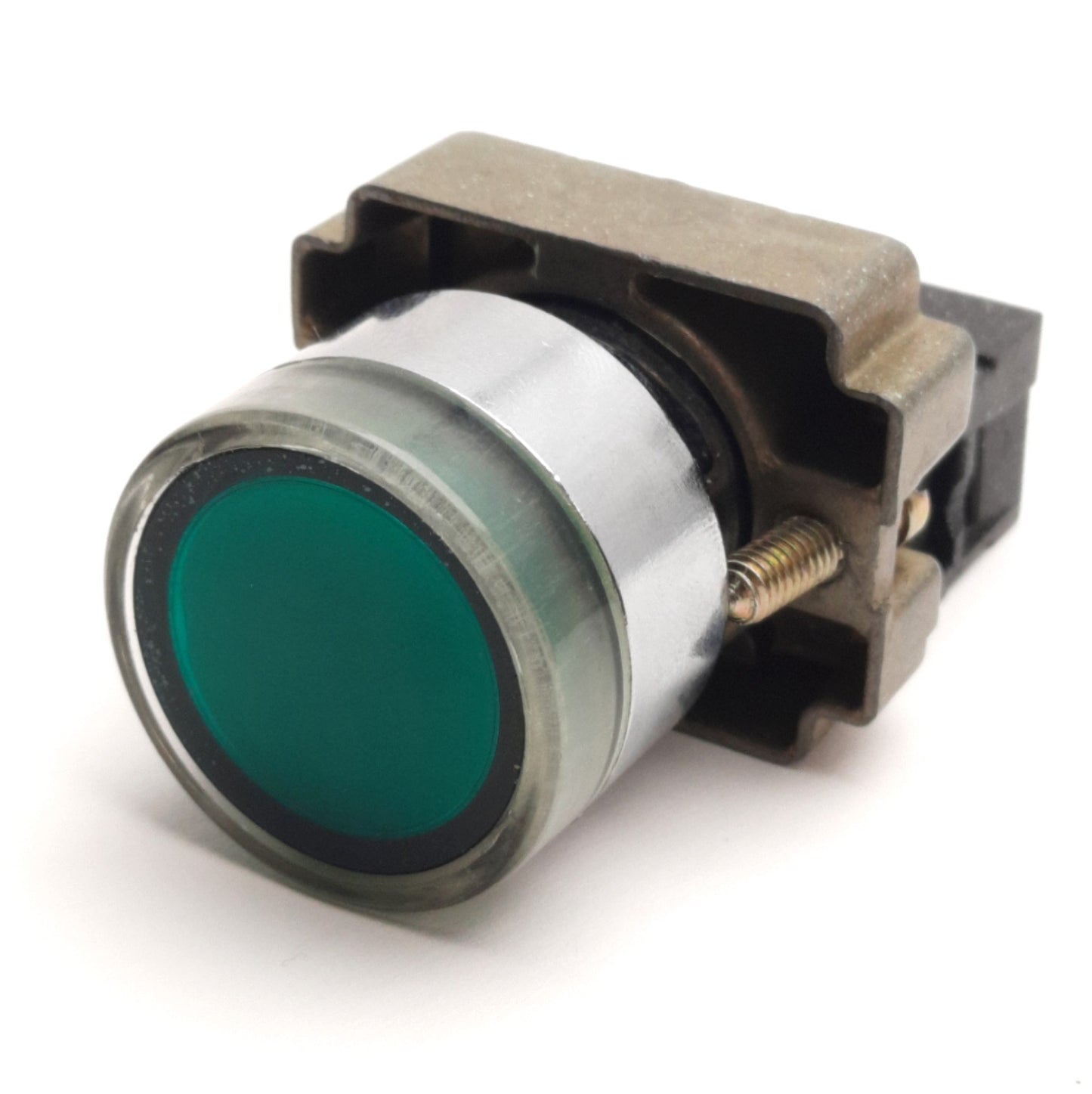 Used Schneider Electric Telemecanique ZB2BW33C Green Pushbutton W/ ZB2-BE101 Contact