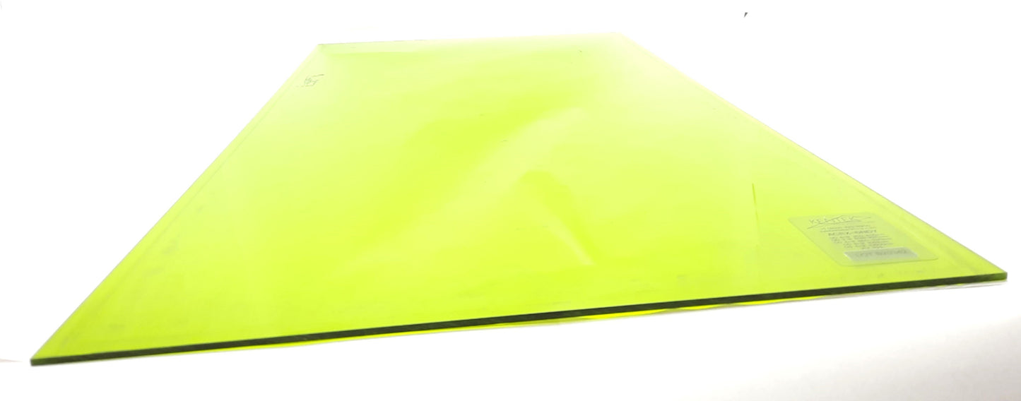 Used Kentek ACRX-6NDY Nd:YAG Acrylic Laser Window OD 6+ 1064nm 25.591 x 13.386 x 1/8"