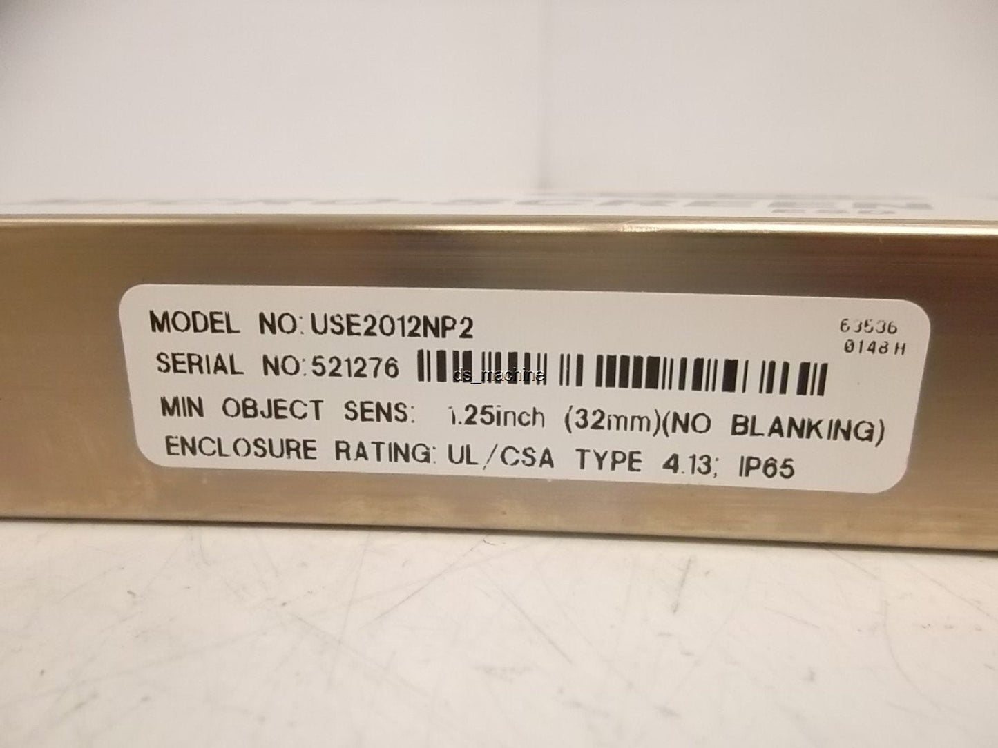 Used Banner USE2012NP2 20" Nickel Plated Light Curtain Emitter