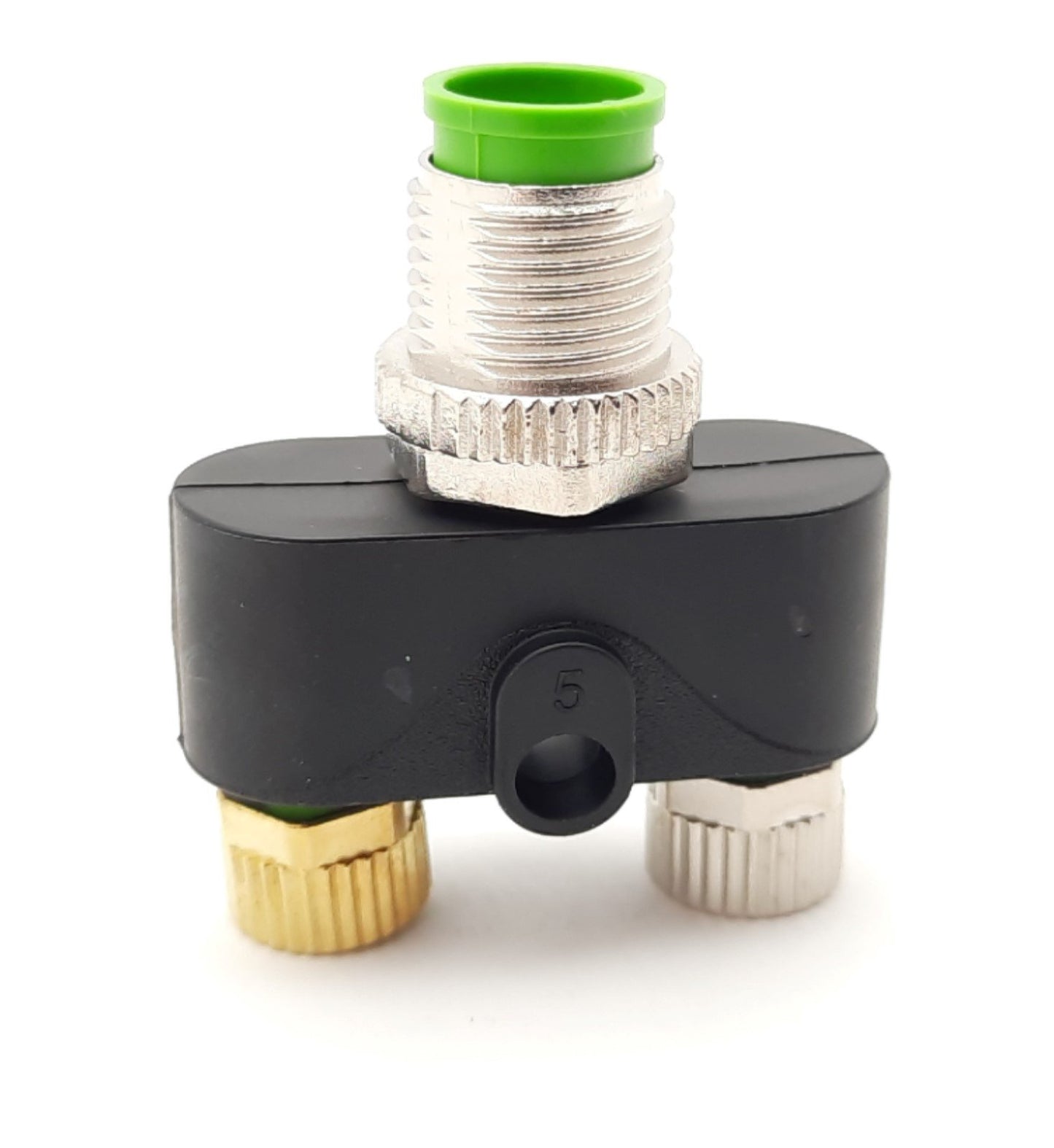 New Lot of 2 Murr 7000-41201-0000000 T-Coupler 50VAC, 60VDC, 4A M8 x 2, M12 x 1 IP67