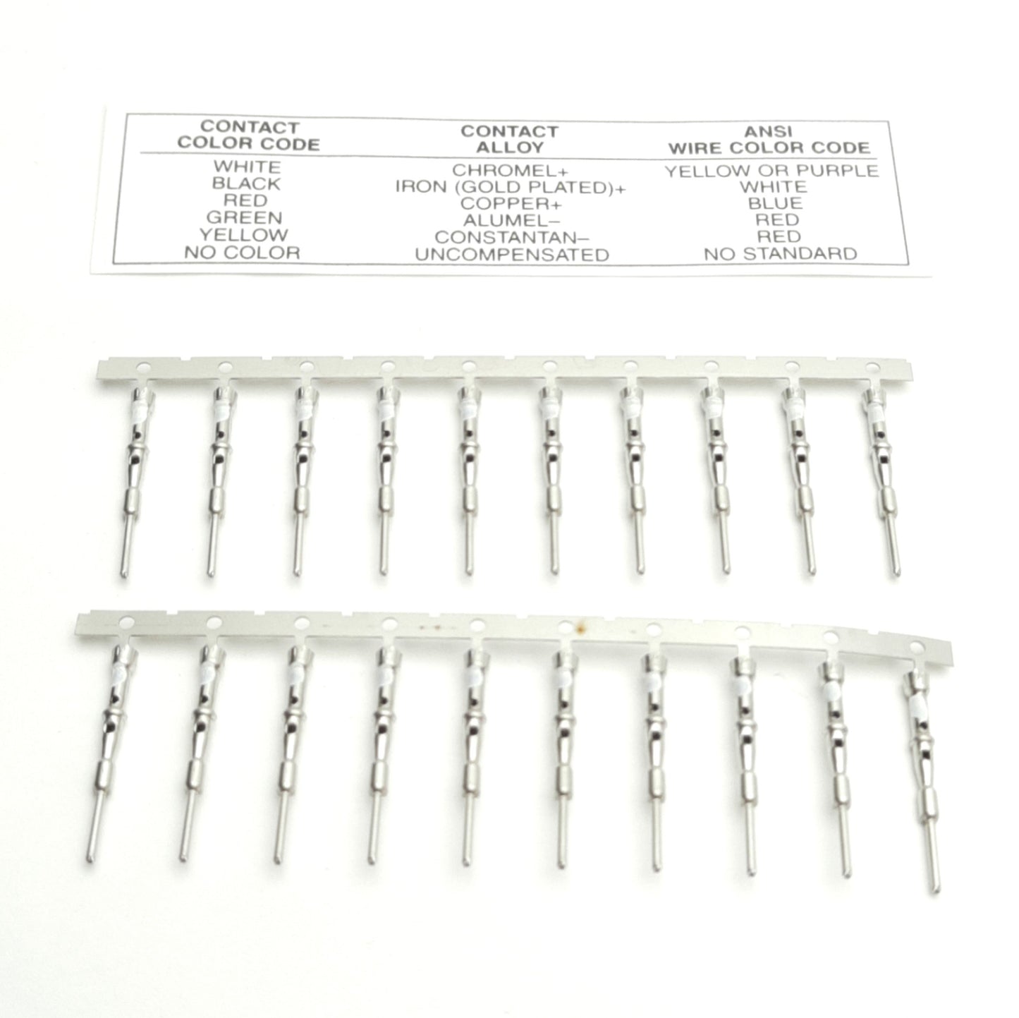 New – Open box Omega Engineering HPC-CH-P Thermocouple Pin Contact, Hollow Core, White, Male