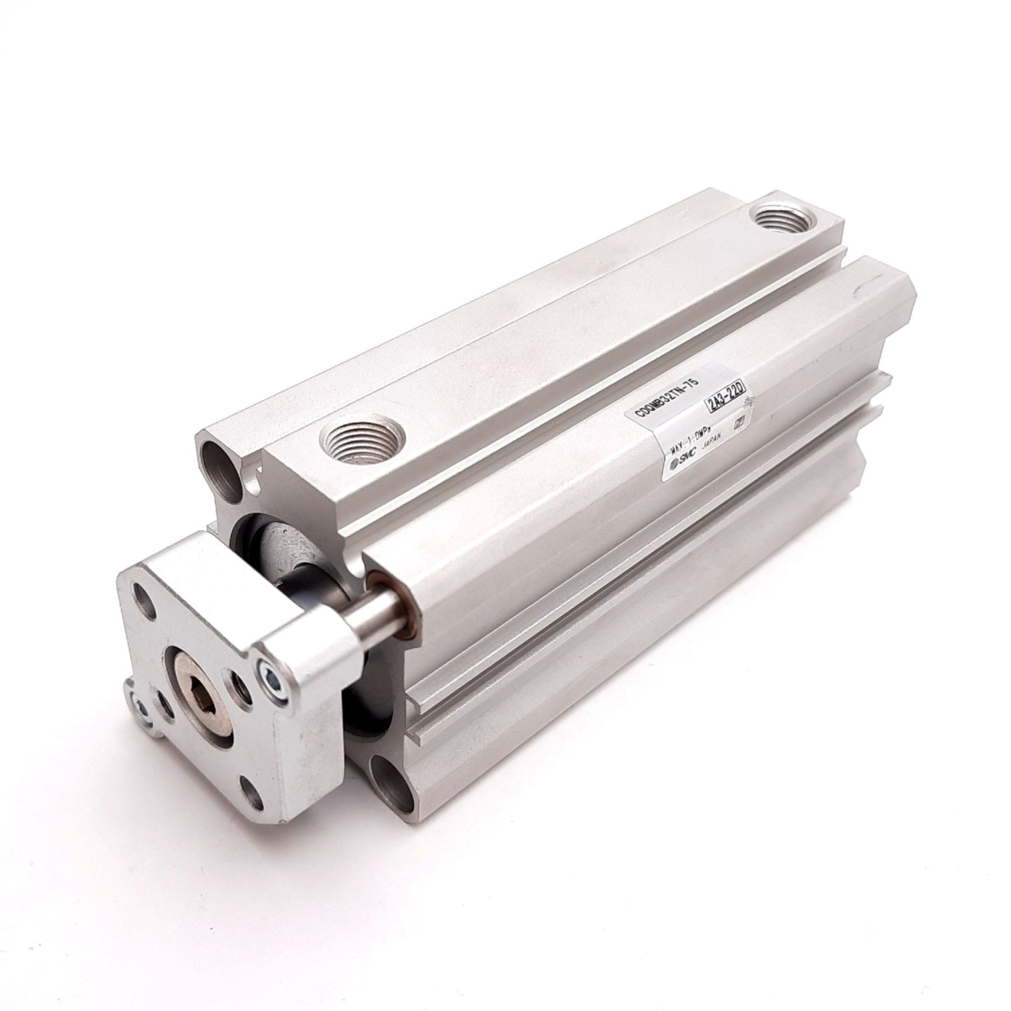 Used SMC CDQMB32TN-75 Compact Cylinder, Bore: 32mm, Stroke: 75mm, 1.0MPa, 1/8" NPT