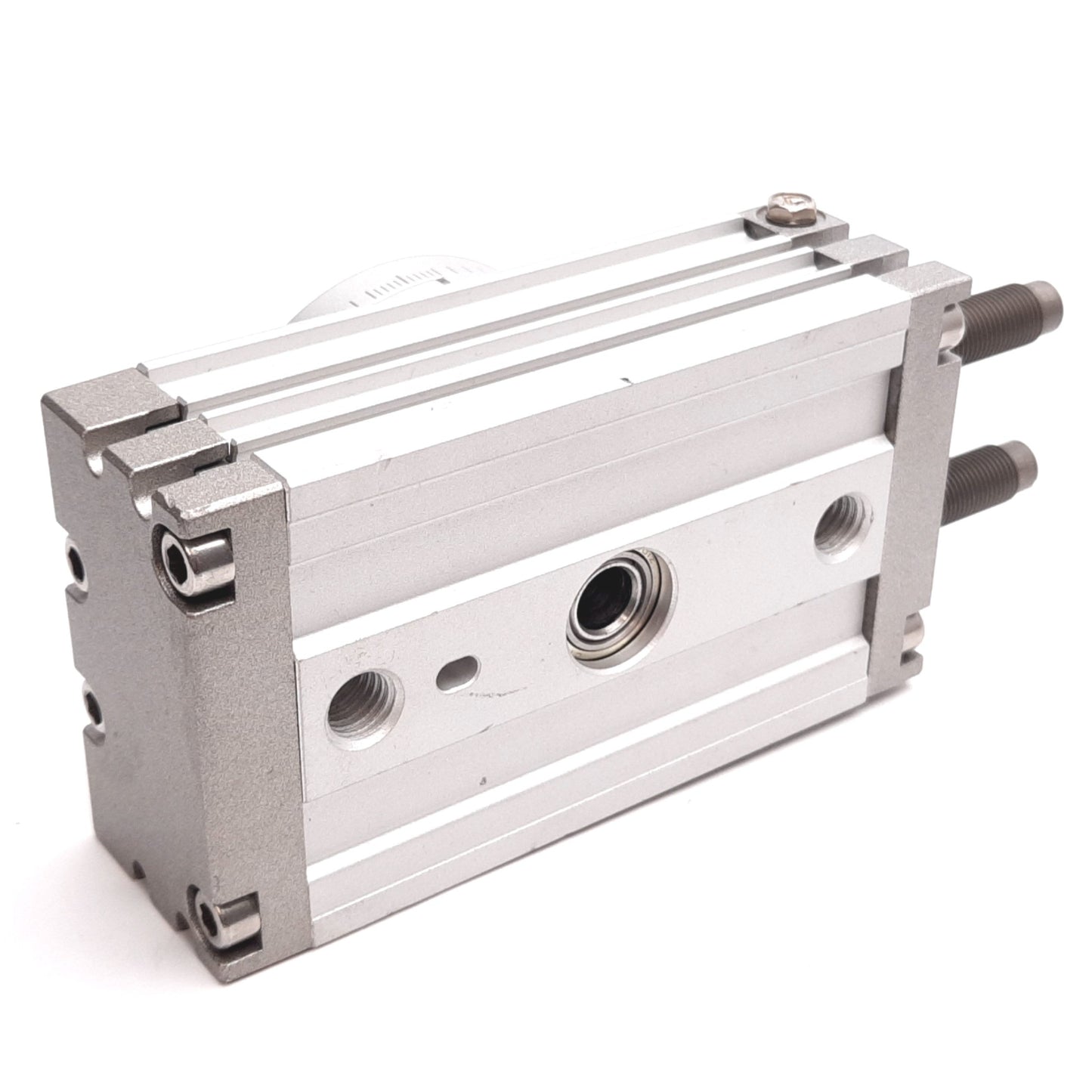New – Open box SMC MSQB20R Rotary Table, Rack & Pinion, Bore: 18mm, Range: 0-190°, M5x0.8